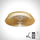 Photograph: Mantra M7128 Himalaya Wood Effect Ceiling Fan Light C/W Remote Control