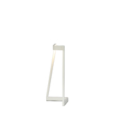 Photograph: Mantra Minimal Sleek White Corner Led Table Lamp Complete With Inline Switch - 3000K