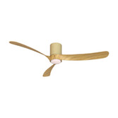 Photograph: Mantra Nemo II L Large Wood And White Ceramic Led Ceiling Fan Light C/W Remote Control - 3000K - 5000K