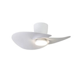 Photograph: Mantra Nenufar White Led Ceiling Fan Light Complete With Remote - 3000-5000K