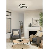 Photograph: Mantra Nepal Mini Modern Led Ceiling Fan Light Black With Remote Control