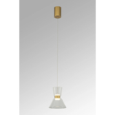 Photograph: Mantra New York Gold/Glass Led 1 Light Pendant - 3000K