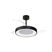 Photograph: Mantra Niseko Fan S 40cm 45W LED Dimmable Ceiling Light With Built-In 25W DC Fan: 2700-5000K Remote Control: 5000lm: Black