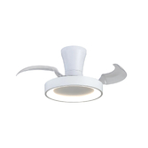 Photograph: Mantra Niseko Fan XS 33cm 25W LED Dimmable Ceiling Light With Built-In 25W DC Fan: 2700-5000K Remote Control: 2500lm: White