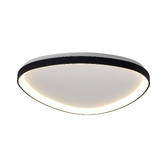 Photograph: Mantra Niseko II 61cm Led Black Triangular Flush Led Ceiling Light In White Complete With Remote Control & App - 2700K-6000K