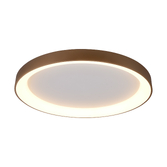 Photograph: Mantra Niseko II Extra Large 90cm LED Gold Flush Ring Ceiling Light Complete With Remote Control & App - 2700K-6000K Tuneable