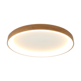 Photograph: Mantra Niseko II Extra Large 90cm LED Wood Flush Ring Ceiling Light Complete With Remote Control & App - 2700K-6000K Tuneable