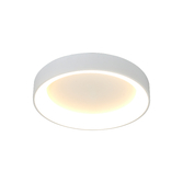 Photograph: Mantra Niseko II Medium 50cm LED White Flush Ring Ceiling Light Complete With Remote Control & App - 2700K-6000K Tuneable