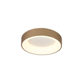 Photograph: Mantra Niseko II Small 38cm LED Gold Flush Ring Ceiling Light Complete With Remote Control & App - 2700K-6000K Tuneable