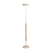 Photograph: Mantra Noa II White/Wood Downlight Led Floor Lamp - 3000K