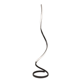 Photograph: Mantra Nur Brown Oxide/Frosted Spiral Dimmable Led Floor Lamp - 2800K