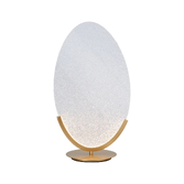 Photograph: Mantra Oasis 39 x 67cm Table Lamp Gold With Unique Acrylic Lens: 15W LED: 3000K: Dimmable