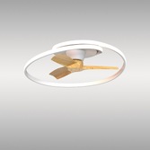 Photograph: Mantra Ocean Modern Led Ceiling Fan Light White/Wood With Remote Control