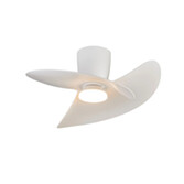 Photograph: Mantra Ona White Led Ceiling Fan Light Complete With Remote - 3000-5000K