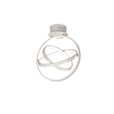 Photograph: Mantra Orbital White Semi Flush LED Ceiling Light, 3000K - Ex Display