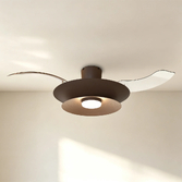 Photograph: Mantra Patagonia Coffee And Brushed Copper Finish Led Ceiling Fan Light Complete With Remote Control - 3000K-5000K Adjustable