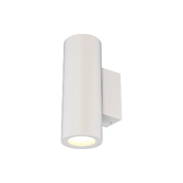 Photograph: Mantra Pere 2 Light White Up And Down Exterior Wall Light - IP65