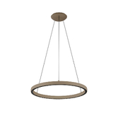 Photograph: Mantra Riumar 62cm Brown Led Ring Pendant Light - 3 Way Relay - 3000K