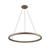 Photograph: Mantra Riumar 92cm Brown Led Ring Pendant Light - 3 Way Relay - 3000K