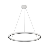 Photograph: Mantra Riumar 92cm White Led Ring Pendant Light - 3 Way Relay - 3000K