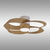 Photograph: Mantra Rose Modern White And Wood Led Ceiling Fan Light Complete WIth Remote Control - 2700-5000K