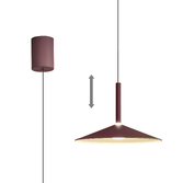 Photograph: Mantra Small Calice Coffee/White Rise And Fall Led Pendant Light - 3000K - M7896