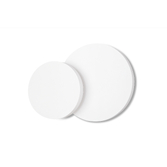 Photograph: Mantra Tahiti Twin Circle White Flush Led Wall Light - 3000K