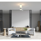 Photograph: Mantra Up And Down White Led Ceiling Fan Light Complete With Remote - 2700-5000K