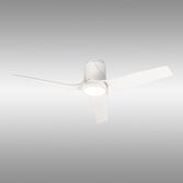 Photograph: Mantra Ushuaia White Flush Led Ceikling Fan Light Complete With Remote - 2700K - 5000K