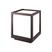 Photograph: Mantra Utah Modern 1 Light Brown Pedestal Lamp - IP65
