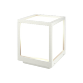 Photograph: Mantra Utah Modern 1 Light White Pedestal Lamp - IP65
