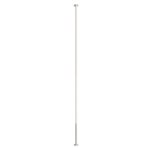 Photograph: Mantra Vertical Large Black Slim 1 Light Pole Led Dimmable Floor Lamp - 3000K