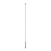 Photograph: Mantra Vertical Large White Slim 1 Light Led Dimmable Pole Floor Lamp - 3000K