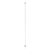 Photograph: Mantra Vertical Large White Slim 1 Light Led Dimmable Pole Pendant/Floor Lamp - 3000K