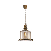 Photograph: Mantra Vintage Antique Brass Large 1 Light Pendant