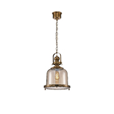 Photograph: Mantra Vintage Antique Brass Medium 1 Light Pendant