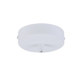 Photograph: Matt White Ceiling Rose With Cable Clamp