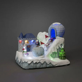 Photograph: Mechanical Ski Slope Dec, 8 Led, Music, IP20 & B/O 3 x AA