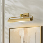 Photograph: Nantes Warm Brass Adjustable Rechargeable Picture Light