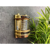 Photograph: Navigator Cargo Raw Brass Wall Light With Clear Glass - IP64, Solid Brass, Coastal