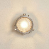 Photograph: Navigator Mini Compass Satin Nickel Circular Bulkhead - IP44, Solid Brass, Coastal