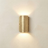 Photograph: Navigator Pharos Compact Raw Brass Up And Down Exterior Wall Light - IP44, Solid Brass, Coastal
