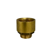 Photograph: Navigator Raw Brass Conduit Adaptor - Solid Brass, Coastal