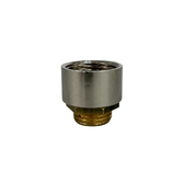 Photograph: Navigator Satin Nickel Conduit Adaptor - Solid Brass, Coastal