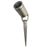 Photograph: Navigator Satin Nickel Marlinspike Adjustable Spike Spot Light - IP64, Solid Brass, Coastal