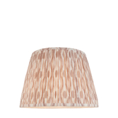 Photograph: Neutral Ikat Fabric 40cm Shade - E14/E27/B22 With Fixed Metal Gimbal