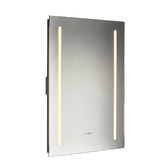 Photograph: Nico Rectangular Bathroom Mirror With CCT LED Lights, Motion Sensor, Shaver Socket & Demisting Pad