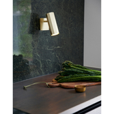 Photograph: Nordlux Alanis Brass Adjustable Plug In Wall Light - Switched