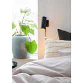 Photograph: Nordlux Alanis Matt Black Adjustable Plug In Wall Light - Switched