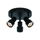 Photograph: Nordlux Boston 3-rondel Ceiling Light Black